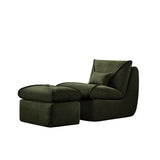 Compressed Lounge Chair with Ottoman, Modern Sofa for Small Spaces, Comfortable Upholstered Sofa for W1036P251828