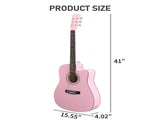 KMA104 41 Inch Dreadnought Cutaway Acoustic Electric Guitar, Basswood Body, Built-in EQ Pickup, 02498745