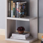 ZUN Book Stand, Home Display Bookcase with 5-Tier Shelves in White Oak B107130897