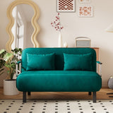 39 Convertible Chair Bed, Tri-Fold Sofa Bed with Adjustable Backrest & Pillow, Leisure Chaise W1767P192816