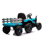 ZUN Ride on Tractor with Trailer,24V Battery Powered Electric Tractor Toy, 200w*2motor W1578P193906