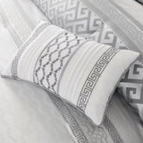 7 Piece Comforter Set Grey King B03596856