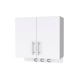 Weiser Wall Storage Cabinet, Space Saver Storage Cabinet with Broom Hangers B128P148844