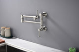 Wall mounted Filler Faucet, Modern Brass Filler Two-Attachment Wall Mount Folding Kitchen W2287P184324