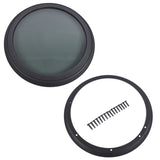 Round Fixed RV Window 13" Tinted Window for RV Camper Caravan with Trim Ring Fit for 1-5/8" 34757134