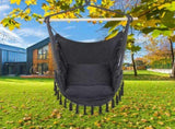 Pillow Tassel Hanging Chair Gray 53254824