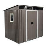 6ft x 5ft Outdoor Metal Storage Shed With window Transparent plate W540S00011 W54071041