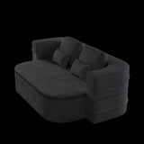 75''2-in-1 Foldable Sofa,Convertible Sleeper Foam Sofa Bed with Multi Functional Blanket, Chenille W834P317050