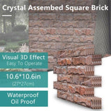 48 Pcs Red Rock Wall Peel And Stick Wallpaper Waterproof PVC Self Adhesive Decorative Easy To 84252881