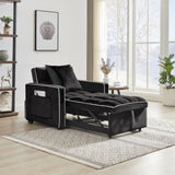 ZUN Three-in-one sofa bed chair folding sofa bed adjustable back into a sofa recliner single bed adult W1359137373