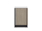 Cary Floor Bathroom 32" H, One Door and Two Interior Shelve, Black Wengue B097P474283