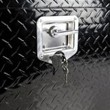 36 inch Heavy Duty Black Aluminum Tread Tool Box Truck Trailer Underbody StorageLocks With T-Handle W1239123722