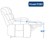 ZUN Lift Recliner Chair Heat Massage Dual Motor Infinite Position Up to 350 LBS Large Electric Power W1803P151609