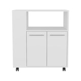 Eldon Two-Door Kitchen Base Cabinet Cart with four Shelves, Side Shelves, Cabinet, Kitchen Storage B070P286441