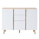 Sideboard Buffet Cabinet with 3 Drawers & 2 Doors,47.24"Buffet Cabinet with Adjustable Shelves 31519330
