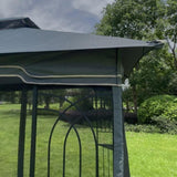 ZUN 13x10 Outdoor Patio Gazebo Canopy Tent With Ventilated Double Roof And Mosquito net 63372887