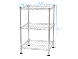3-Tier Steel Wire Shelving Tower 10508574