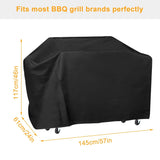 ZUN Grill Cover for Outdoor BBQ Cover 58*24*46 inch BBQ Covers Waterproof Heavy Duty Gas 40513893