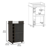 Bar Cart Baltimore, Six Wine Cubbies, Carbon Espresso Finish B092122863