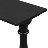 U_STYLE Vintage Sofa Table Console Table with Luxurious Pine Veneer and Elegance Vase-Leg Design,for N711P261924B
