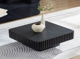 31.5 Inch Modern Handcraft Drum Coffee Square Coffee for Living Room,Small Wooden Coffee W2582P360257