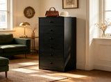 () 6-Drawer Particleboard Chest with Melamine Finish Drawer Dresser 28505962
