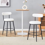 Fashionable and Comfortable - Two Sets of Ergonomic High Legged Bar Chairs,With White Fabric W1151P279690