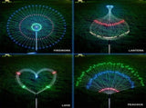 Warm white 6-pack 120 LED 8-mode solar fireworks light, outdoor garden waterproof fireworks light, 62955353