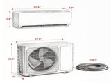 115V WIFI Enabled Inverter Mini Split Air Conditioner, AC Unit Cools up to 750 Sq.Ft 73755312