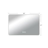 ZUN Bathroom Mirror with Led Lights Front and Backlit, Anti-Fog Lighted Vanity Mirrors for Wall Mounted, W2071P172692