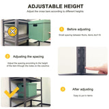 H78 * W47.2 * D18 Storage Shelves 5 Tier Heavy Duty Metal Shelving Unit Adjustable Shelving Units 28455682