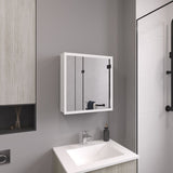 Duma 21.1" H x 19.7" W Mirror Medicine Cabinet, One door with Four interior Shelves for Bathroom, B070P242489