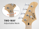 4 String 30in Short Scale Thin Body GB Electric Bass Guitar with Bag Strap 32465632