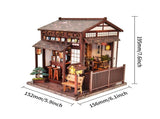 3d wooden puzzle for adults The Cherry Blossom Hut book nook with lights model kit dollhouse DIY 56239860