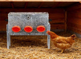 Automatic Chicken Feeder Rodent Proof, 6 Ports Large Capacity Metal Poultry Feeder with Legs and 52937021