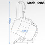 ZUN Infinite Position Single Motor Up to 350 LBS Power Lift Recliner Chair for Elderly, Heavy Duty 57463493