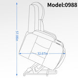 ZUN Infinite Position Single Motor Up to 350 LBS Power Lift Recliner Chair for Elderly, Heavy Duty 57463493