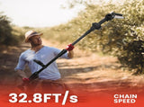 3-in-1 Cordless Electric Pole Saw & Mini Chainsaw & Grass Trimmer Kit with Adjustable Length 2Pcs 17963644