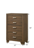 ZUN Oak 5-Drawer Chest B062P209042