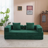 Floor,Compression Sofa,Convertible Floor Sofa Bed-with Pillow Back Support Armrest,Comfy Futon W3723P345018