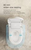 Smart Toilet with Built-in Heated Seat, Tankless Toilet with Autoing, Adjustable Seat Temp, W2894P199868