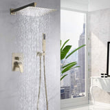12 Inch Bathroom Rain Shower Combo Set With Hand Shower W121749879
