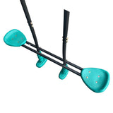 XNS076 blackish green interesting four function swingset with face to face metal plastic safe swing W1711110906