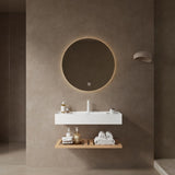 LEDE 36" Bathroom Vanity with Vessel Sink, Wall-Mounted Floating White Rectangular Acrylic W2615P210345