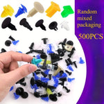 ZUN 500Pcs Mixed Auto Retainer Fastener Rivet Push Clips Accessories Kit, Bumper Clips Kit Auto Rivets 33639437