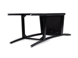 Panama 30.5" Curved Back Cane Rattan Bar Stool, Set of 2, Ebony Black Boucle B2719P238386