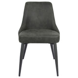 Light Grey Curved Back Side Chair B062P153713