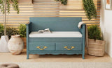 TREXM Shoe Bench with Removable Cushion, Entryway Bench with Hidden Storage for Entrance and Living N715P198567C