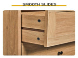 Natural wood-look finish, melamine-faced MDF, 23.62*11.81*43.31in 2-drawer 2-door bathroom tall 88775980