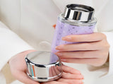 Portable Insulated Cup with Built-in Lipstick Mirror Lipstick Tumbler 160mL blue 37803091